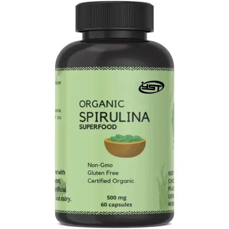 

Organic Spirulina Protein Powder Capsules - Vitamins And Minerals, Provides Energy - Vegetarian, Gluten Free