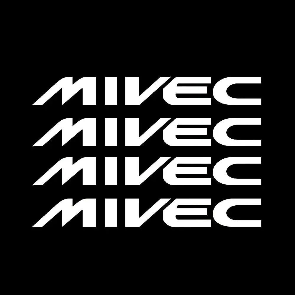 4 قطعة لميتسوبيشي MIVEC ملصقات لصائق زوج لانسر