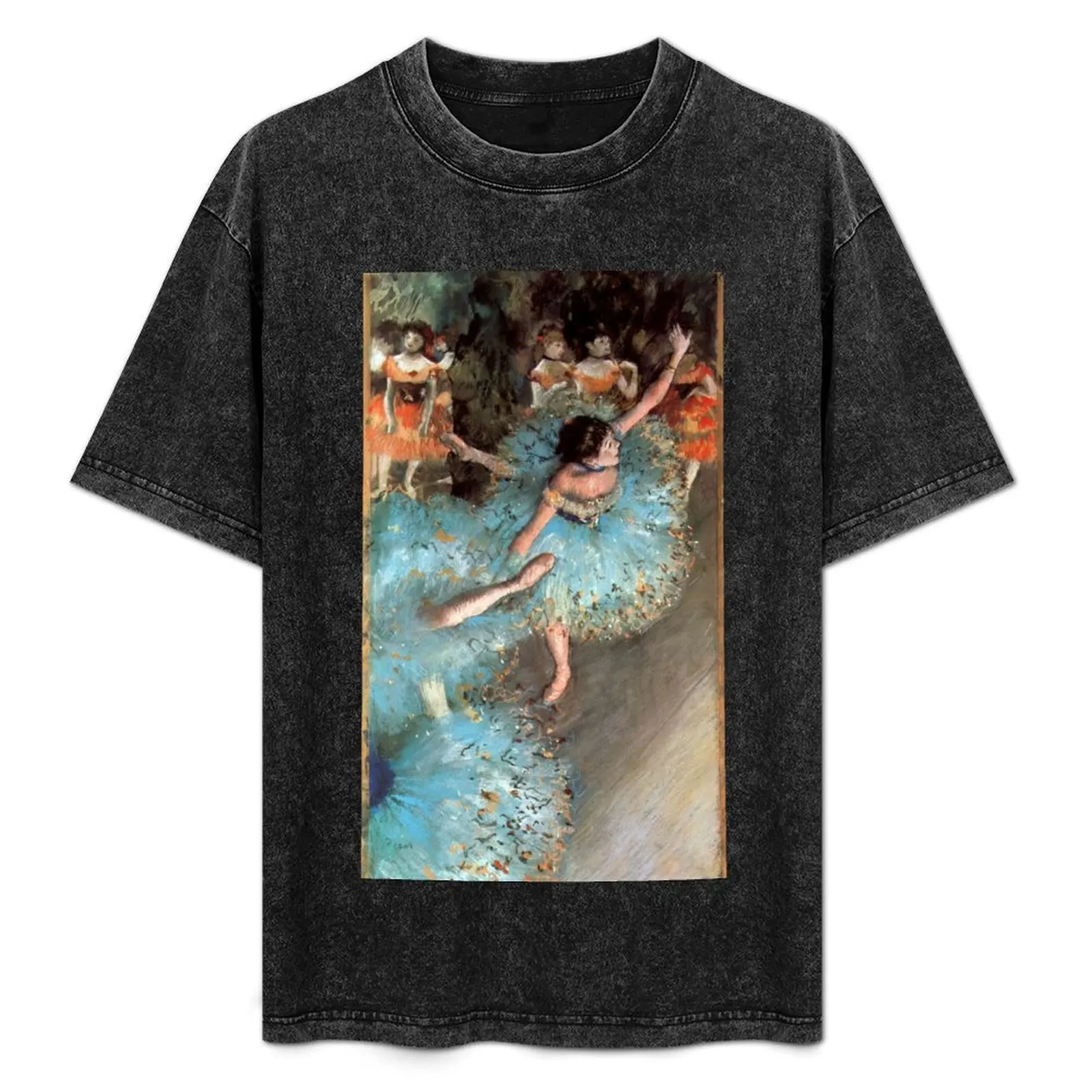 

The Green Dancer by Edgar Degas. Classic French Impressionist painting T-Shirt Plus Size Non-Shrink T-Shirt