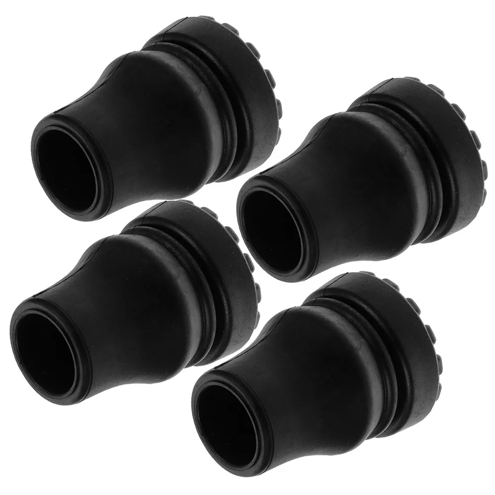 

4pcs Anti skid Cane Tips Durable PVC Thickened Covers Walking Stick Ends Great Surfaces Replacement Cane Accessories
