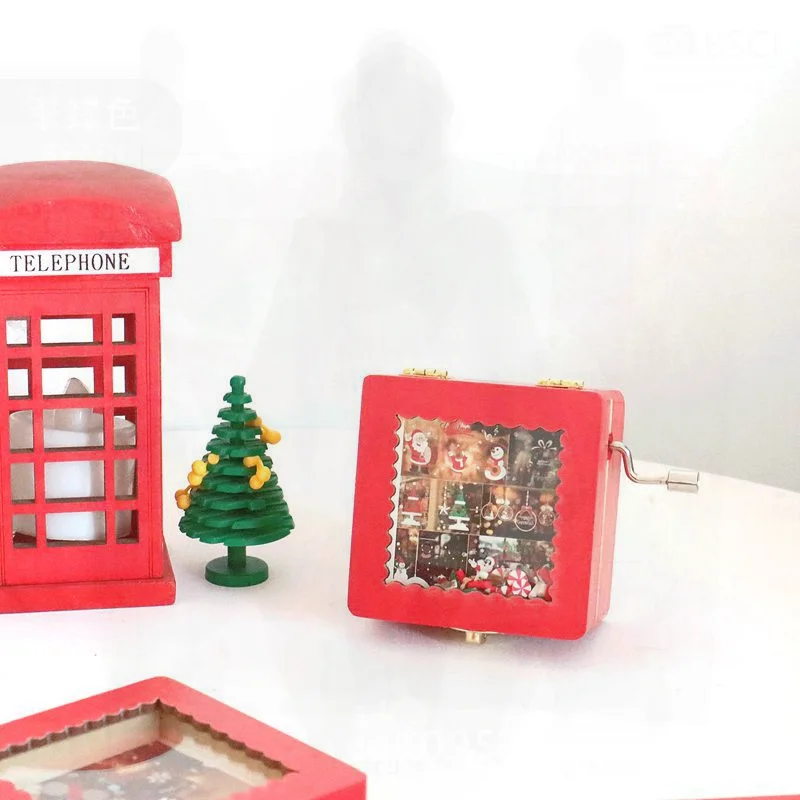 

Hand-Cranked Wooden Music Box Creative Artistic Style Christmas Gift - Personalized Type A/B/C/D Options Available