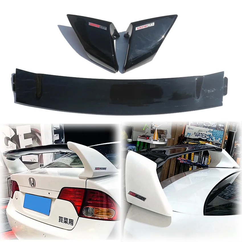 

2006 To 2011 New Design For Honda Civic FD2 Style Car Spoiler Wing Lip 3&4 Parts High Quality ABS Car Boot Cover Body Kit