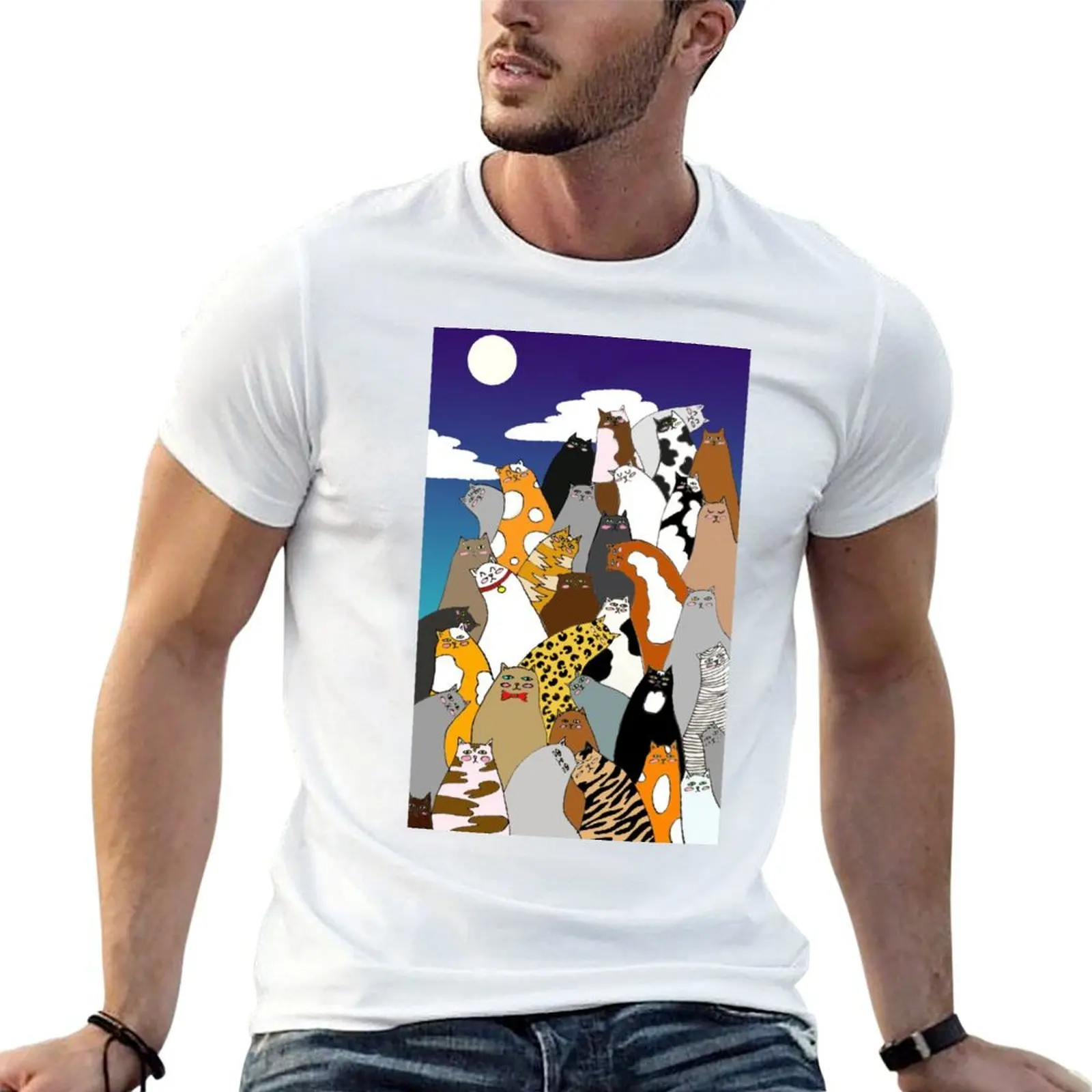 

Neighbourhood Watch Cats T-Shirt cotton t shirt man t shirt man designer T-Shirt