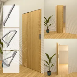 90 Degrees Home Improvement Wooder Door Hinge Silent Sound Double Folding Stainless Steel Sliding Door Hinge