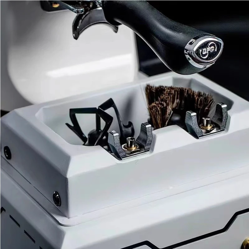 Limpiador portafiltro electrónico de alta calidad, nuevo tipo cajonera, mango de máquina de café eléctrica, limpiador de posos de tazón de polvo