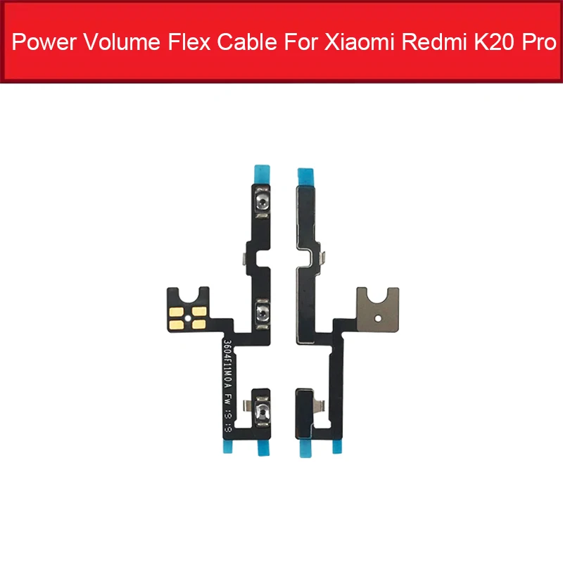 Volume & Power Button For Xaiomi Redmi K20 K20 PRO K20PRO Switch On/off Power Control Flex Ribbon Cable Replacement Repair Parts