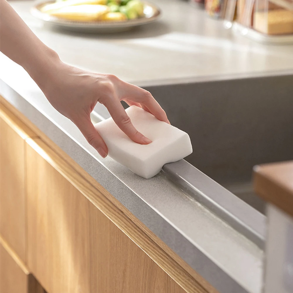 10PCS Sponge Eraser Kitchen Duster Wipe Home Clean Accessory Microfiber Dish Cleaning Cuttable Nano Sponge for Kitchen Furniture