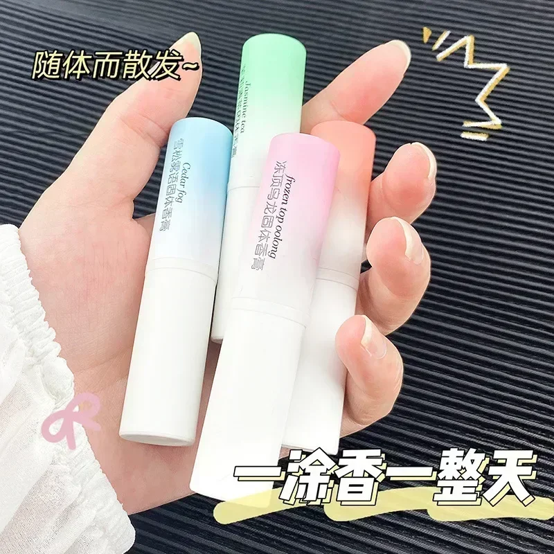 Portable Solid Balm Pen for Women Men Solid Perfume Fragrances Lasting Fresh Light Fragrance Stay Long Solid Stick Body Perfumes