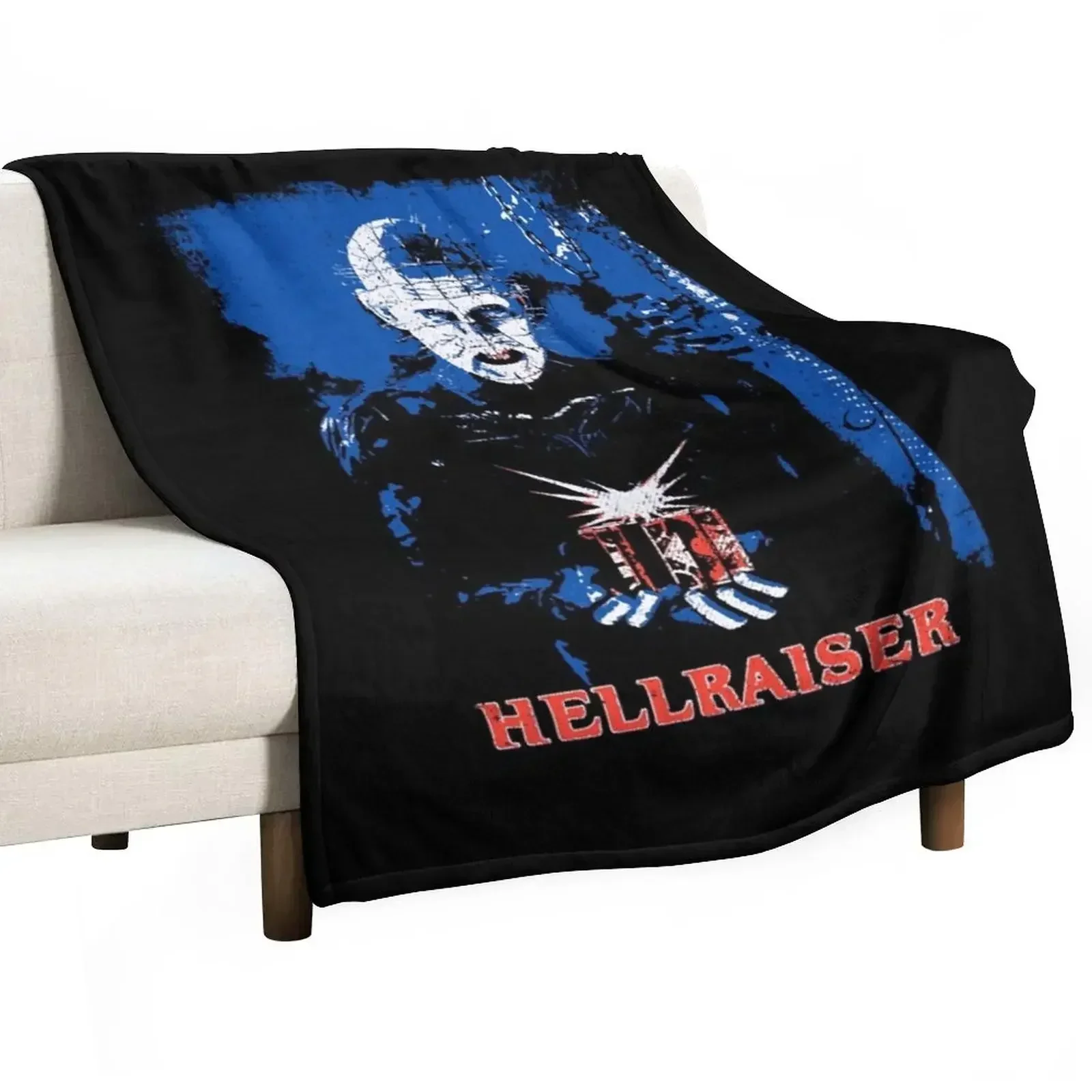 

Hellraiser Classic T-Shirt Throw Blanket Cozy Home Blanket Gift for Christmas Holiday