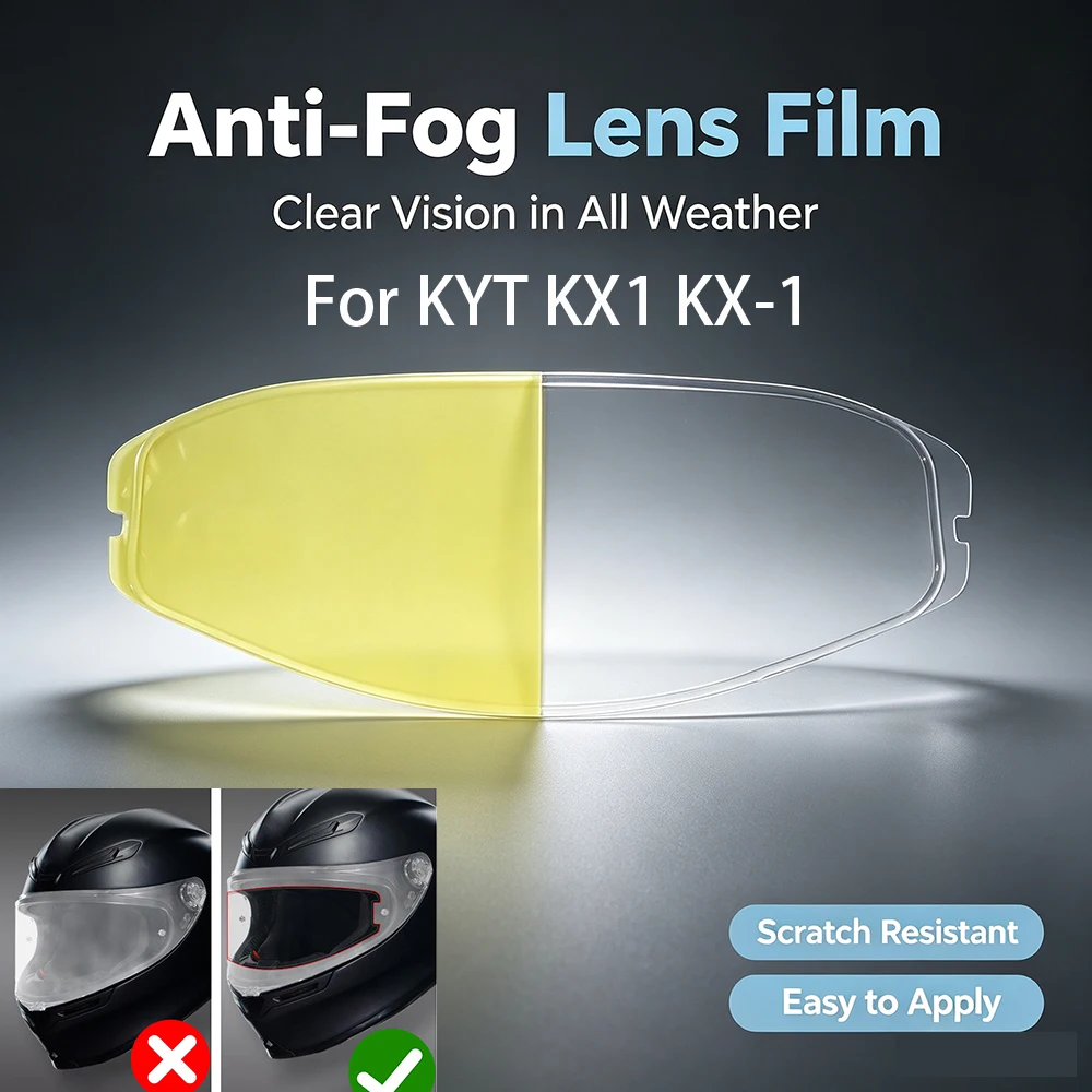 Motorcycle Helmet Visor Anti Fog Film For KYT KX1 KX-1 Helmet Accessories