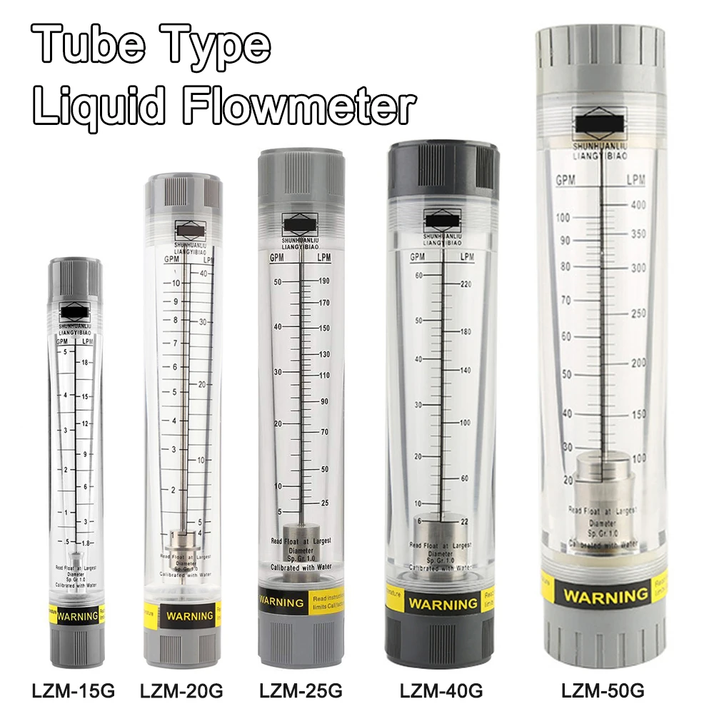 LZM-15G/LZM-20G/LZM-25G/LZM-40G/LZM-50G Cylindrical Tube Type Liquid Flowmeter 60-200 GPM & 150-750 LPM 23 Size 1\