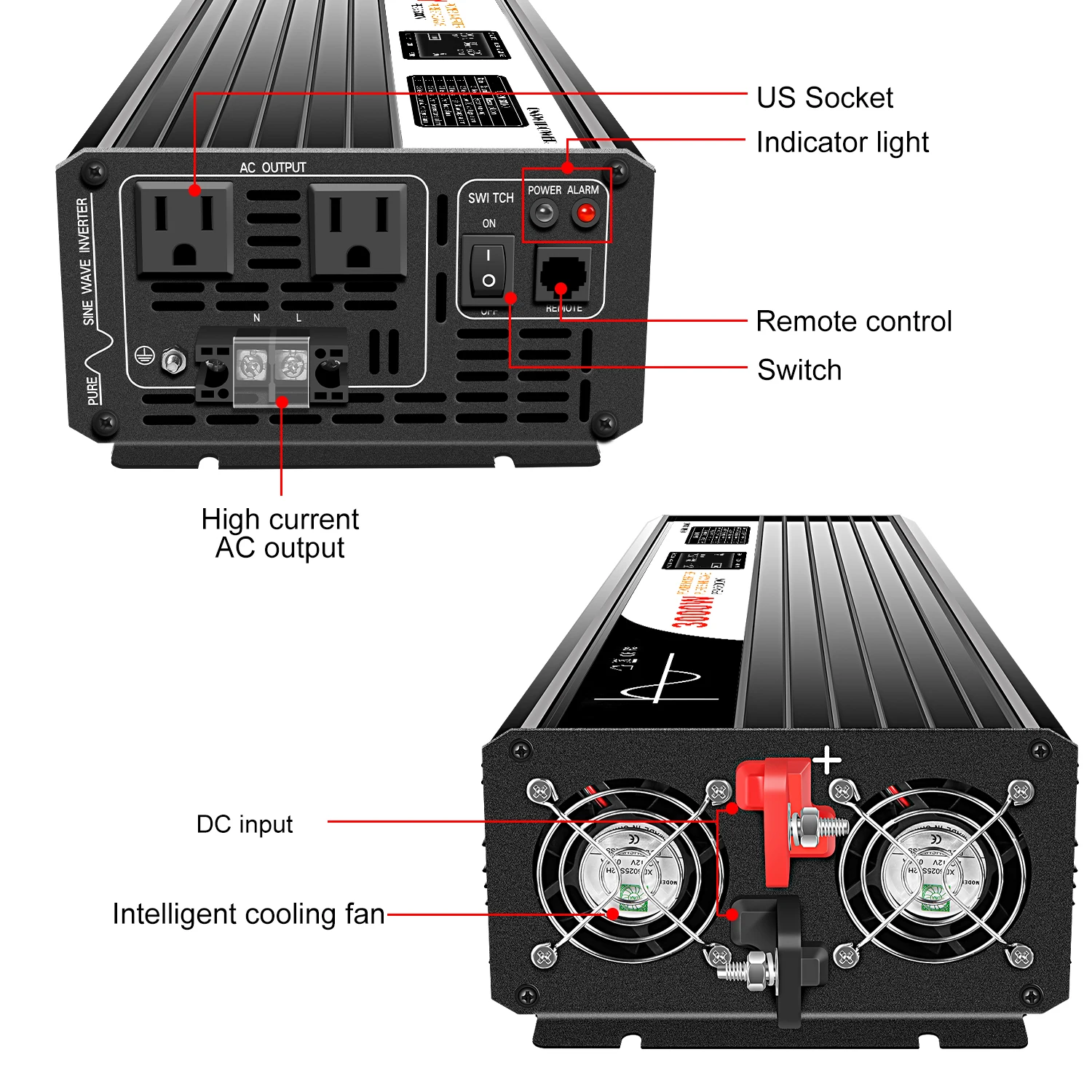 12V Inverter 3000W 	 inverters & converters