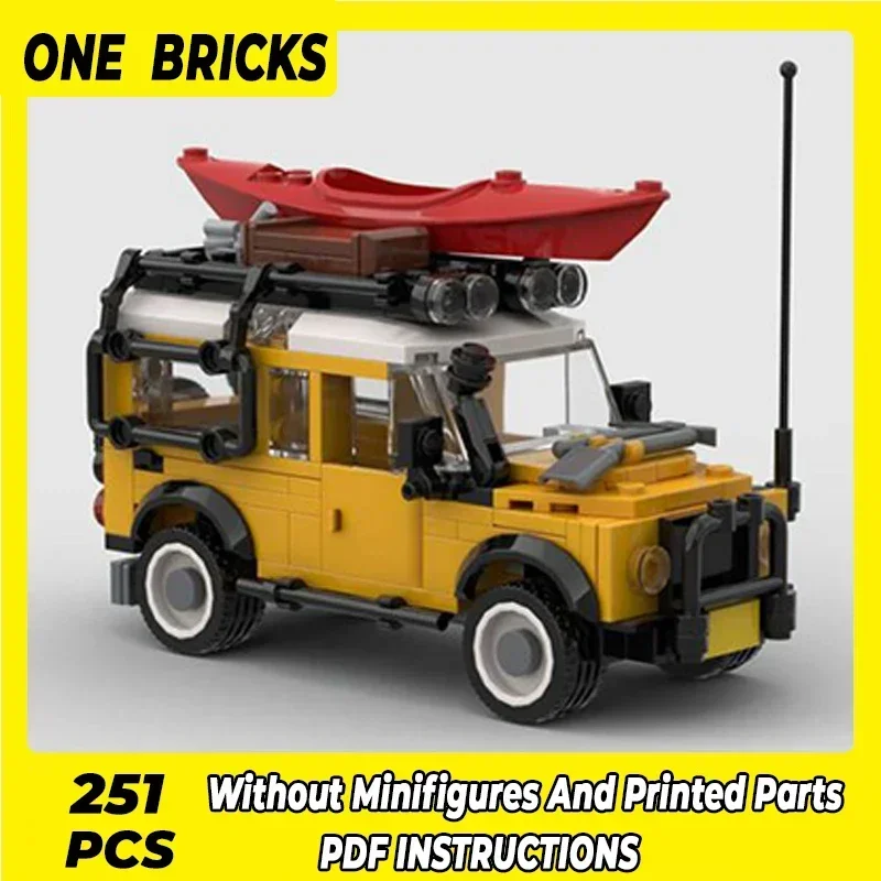 Technical Moc Bricks Famous Car Model City Mini Defender 110 Modular Building Blocks Gifts Toys For Children DIY Sets Assembling