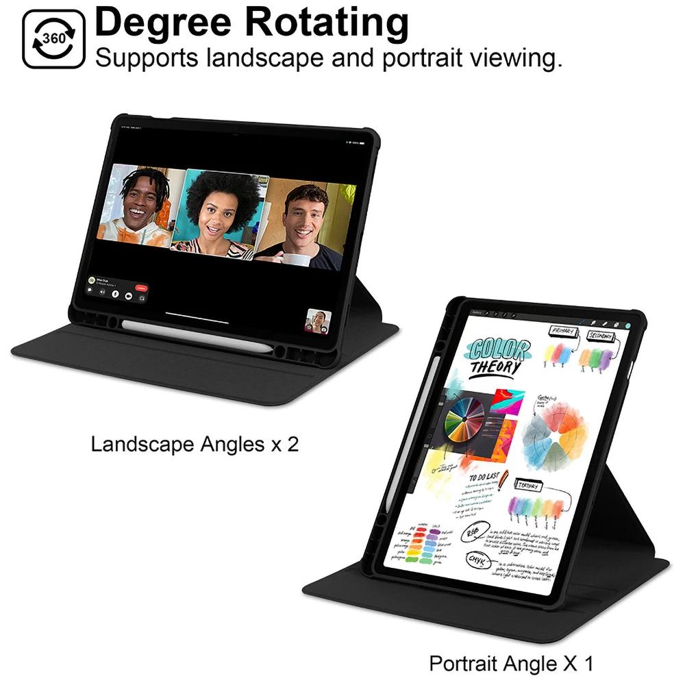 360 °   Samsung Galaxy S10 S9 Ultra 14.6インチ S8 S7 FE A9+ Plus A8 A7 S6 Lite 8.7インチ用回転式タブレットケース フリップカバー ペンホルダー付き