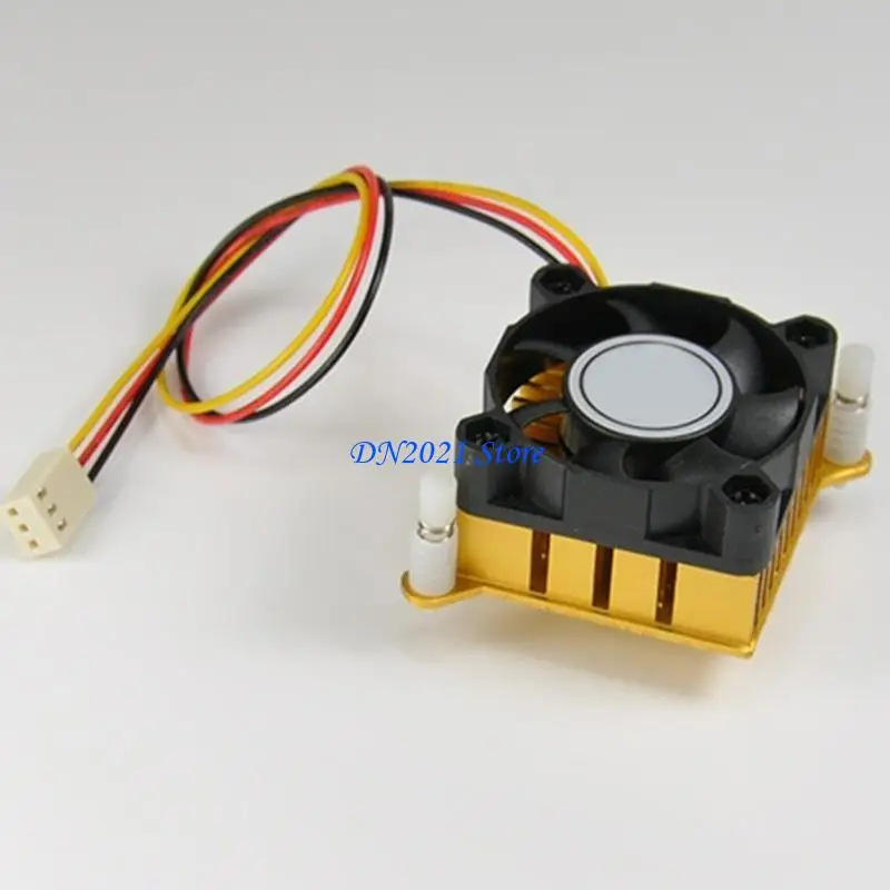 F3KE Aluminium Heatsink DC5V 12V 40mm Fan for Optimal Cooling of Northbridge Chipsets and Gadgets