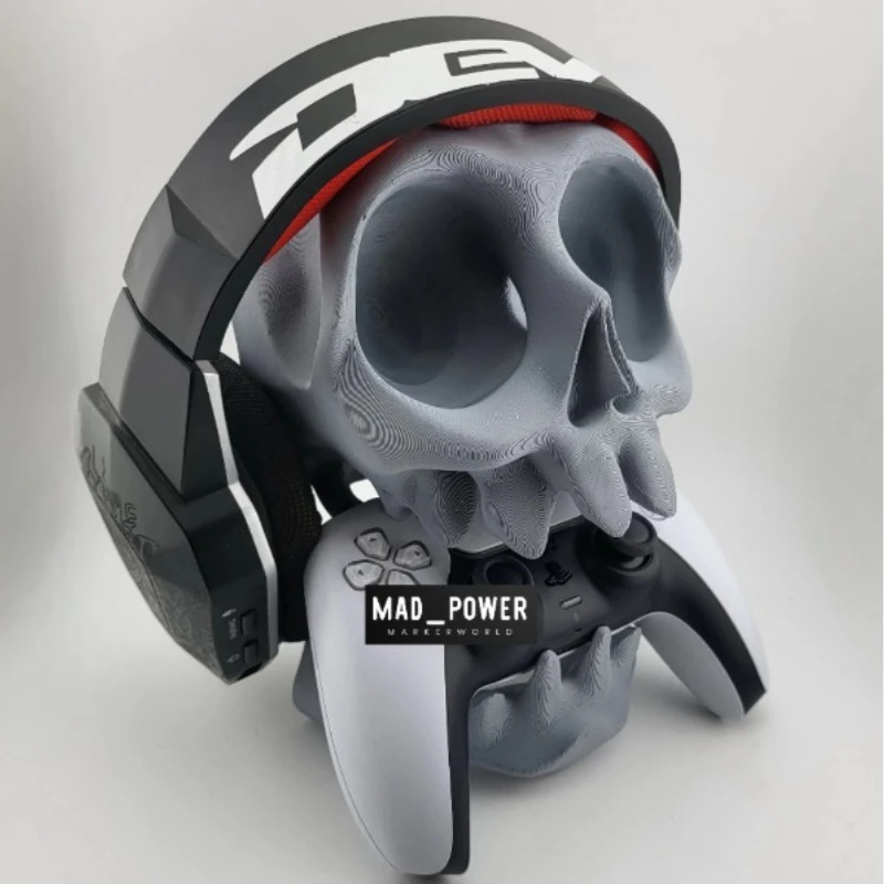 

Гарнитура Mifuny в форме черепа, индивидуальная подставка для игрового контроллера для стены/настольного киберспорта, гарнитура, универсальный подарок, персонализированный для игр