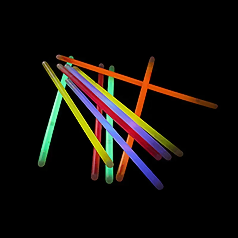 50/100pcs Light Glow Stick Party Supply Necklace Bracelets Wedding Bar Light Stick for Festive Concert Party Logo Printing image 4