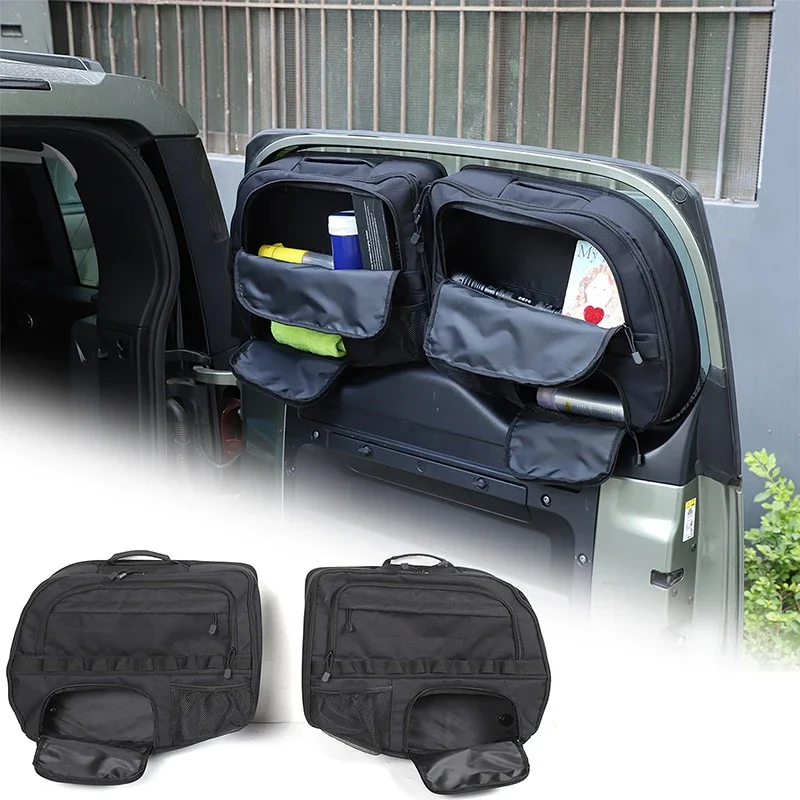 

For Land Rover Defender 110 2020-2023 Oxford Cloth Tailgate Window Storage Bag Window Bag Tool Storage Bag Auto Accessories