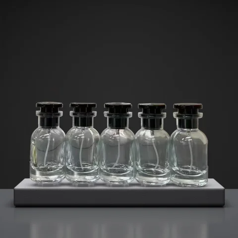 5PCS 30ml Perfume Bottle Spray High-end Glass Portable Travel High-end Perfume Bottle Empty Containers
