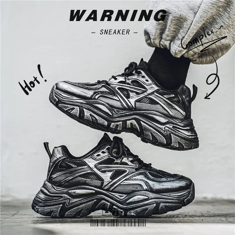 

Men's Shoes 2025 New Autumn Trendy Brand Torre Men's Thick Sole Increased Casual Flow Reflective Sports Running Trendy Shoes