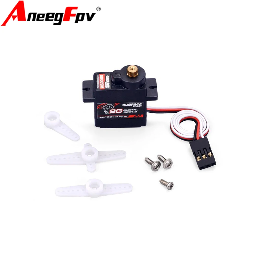 SURPASS HOBBY S0009M 9g Metal Gear Digital Servo 1.9KG para RC Drone Avião Robô Carro Barco Duto Avião