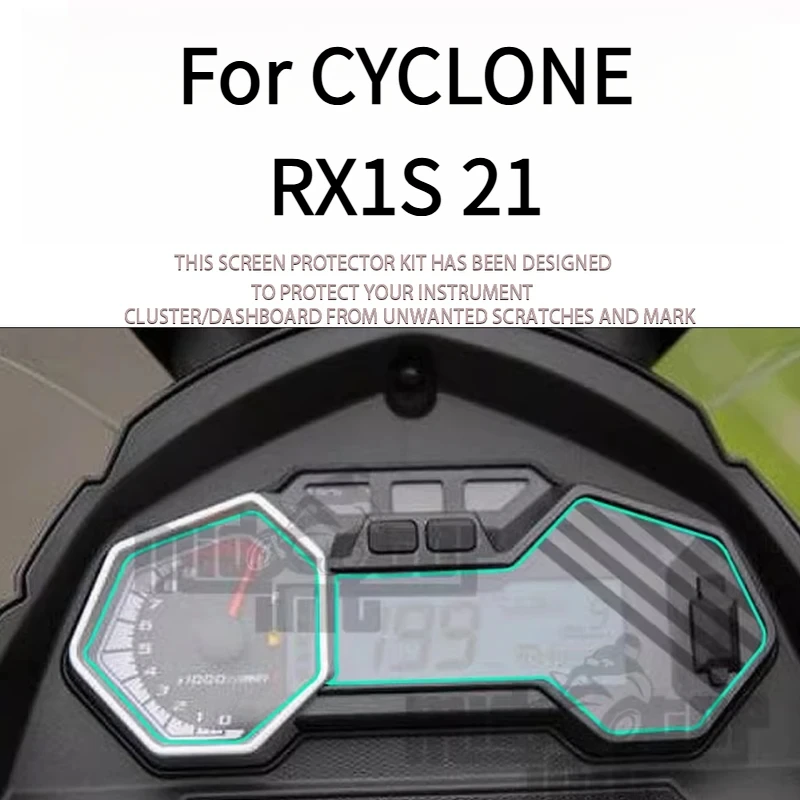 

For CYCLONE RX1S 21 Instrument Panel HD Screen Car Sticker Transparent Protective Film