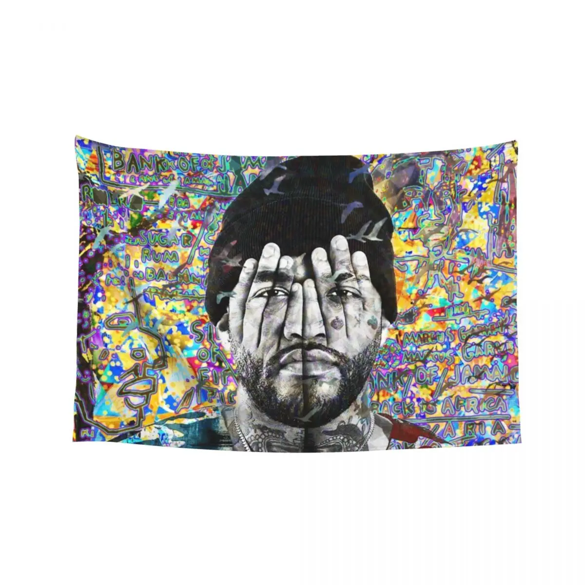 

Joyner Lucas Portrait Artwork Tapestry Bedroom Decor Aesthetic Bedrooms Decor Tapestry