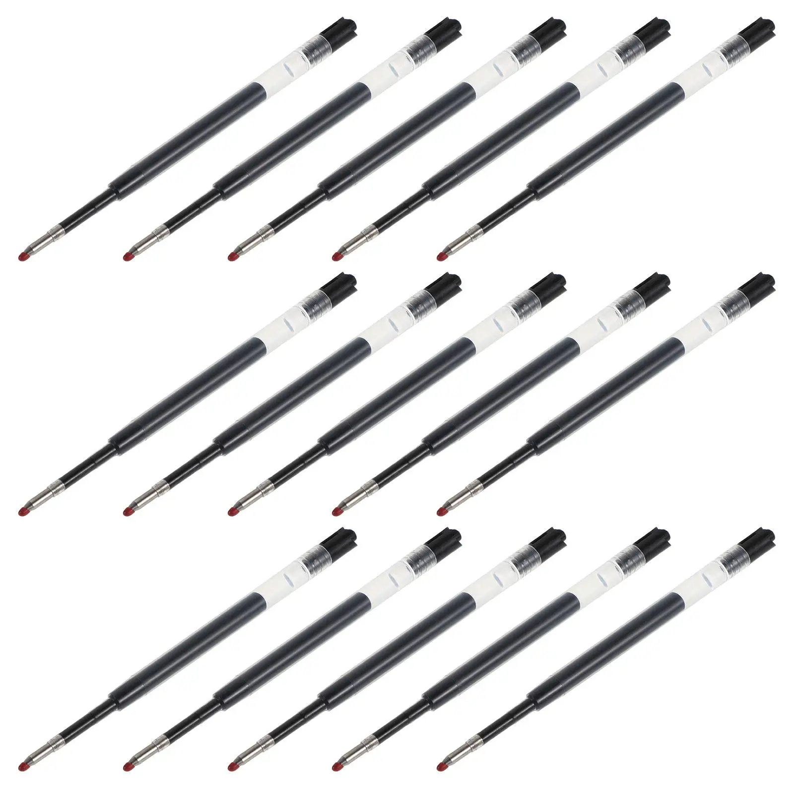 

High Performance Ballpoint Pen Refills Black Ink 0.5mm Precision Tip Leak Proof Refills Compatible with Bic