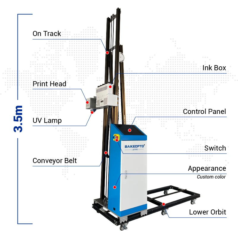 BK-UP200 Stampante pubblicitaria da parete comoda e stabile