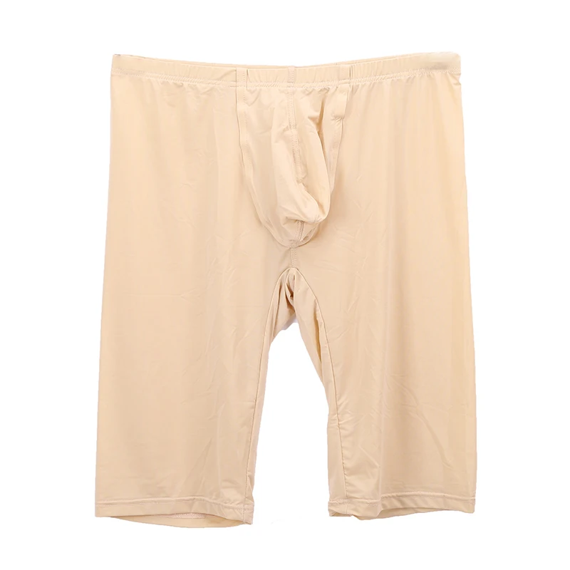 

Men's Ultra-thin Summer Sleeping Shorts Solid See Through Pajamas Pants Gay Sexy Skinny Sleepwear Home Bottoms Man Lounge Wear