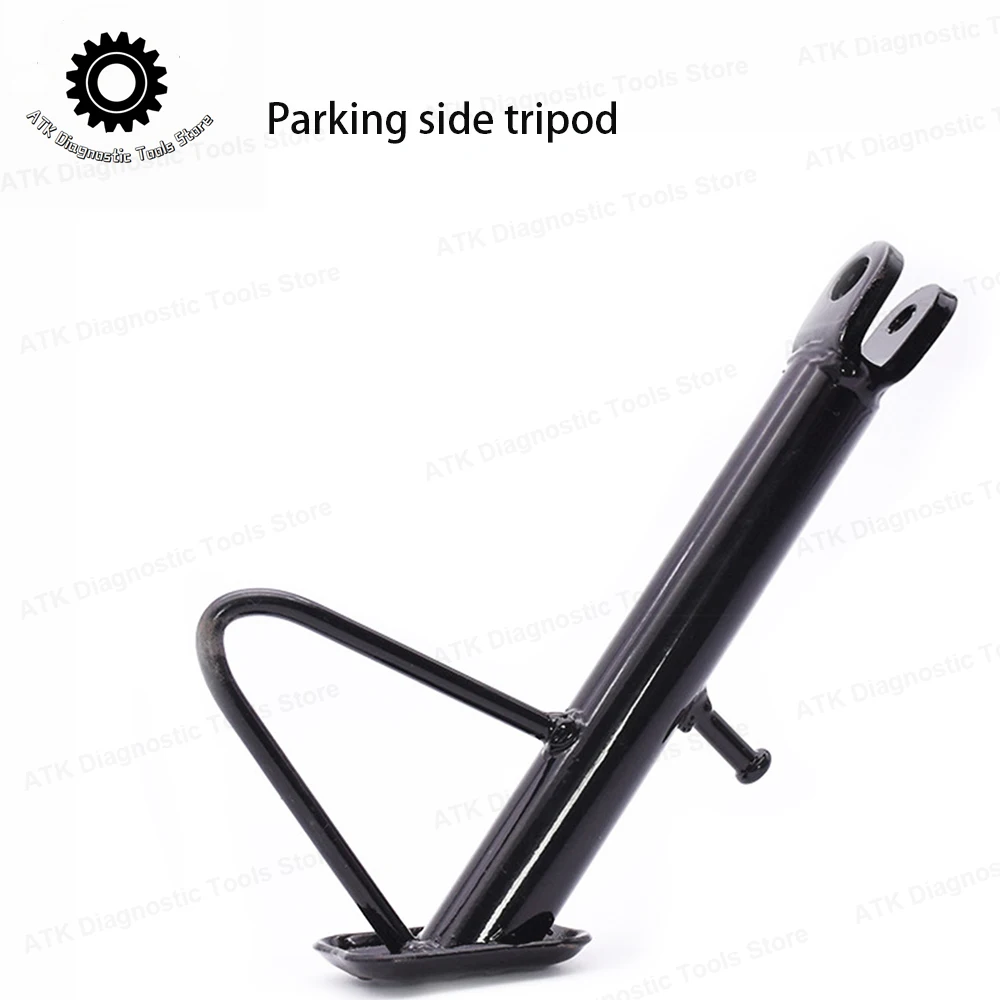 Motorcycle Scooter E-Bike Kickstand Side Lining Stand Kick Foot Bracket With Spring Bolt Hole Distance 14/16/18/20/22/24cm