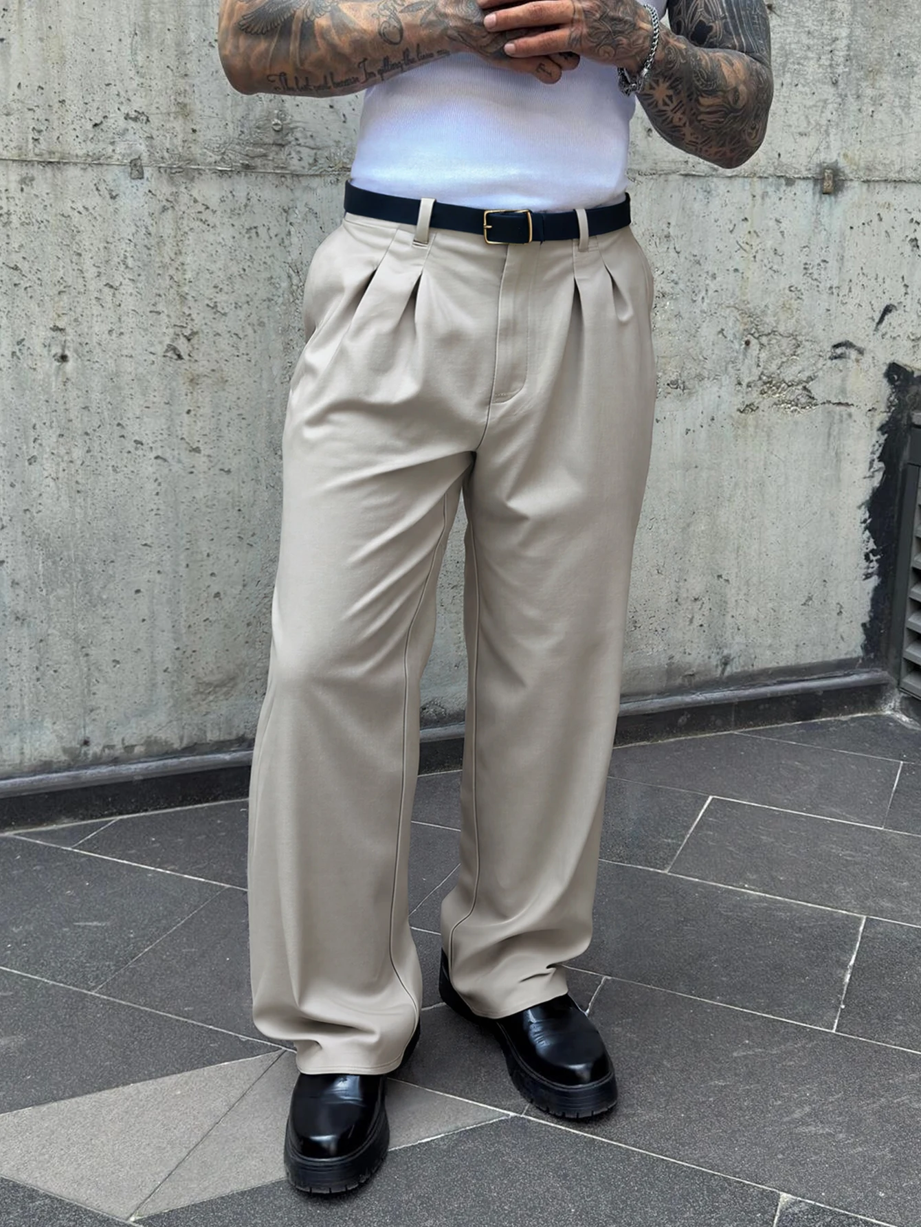 Men's Designer Dress Pants, Fashion Casual Formal Western Style, Elegant Drape Effect, Stylish Business Wear, Fall Season - view 3