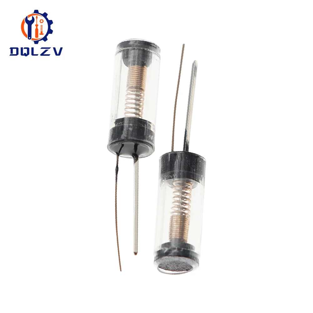 SW-18020P 12V Transparent Highly Vibration Switch Ball Tilt Double bead Angle Spring Sensor