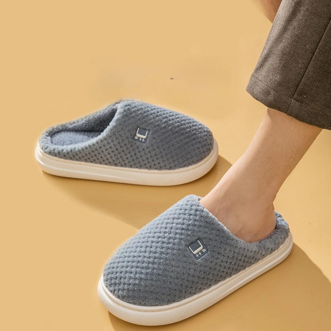 Xiaomi-Chinelos de Algodão Interior, Calçado de Pelúcia Quente, Plataforma Antiderrapante, Casal Sapatos em Casa, Algodão, Novo, Youpin, Inverno