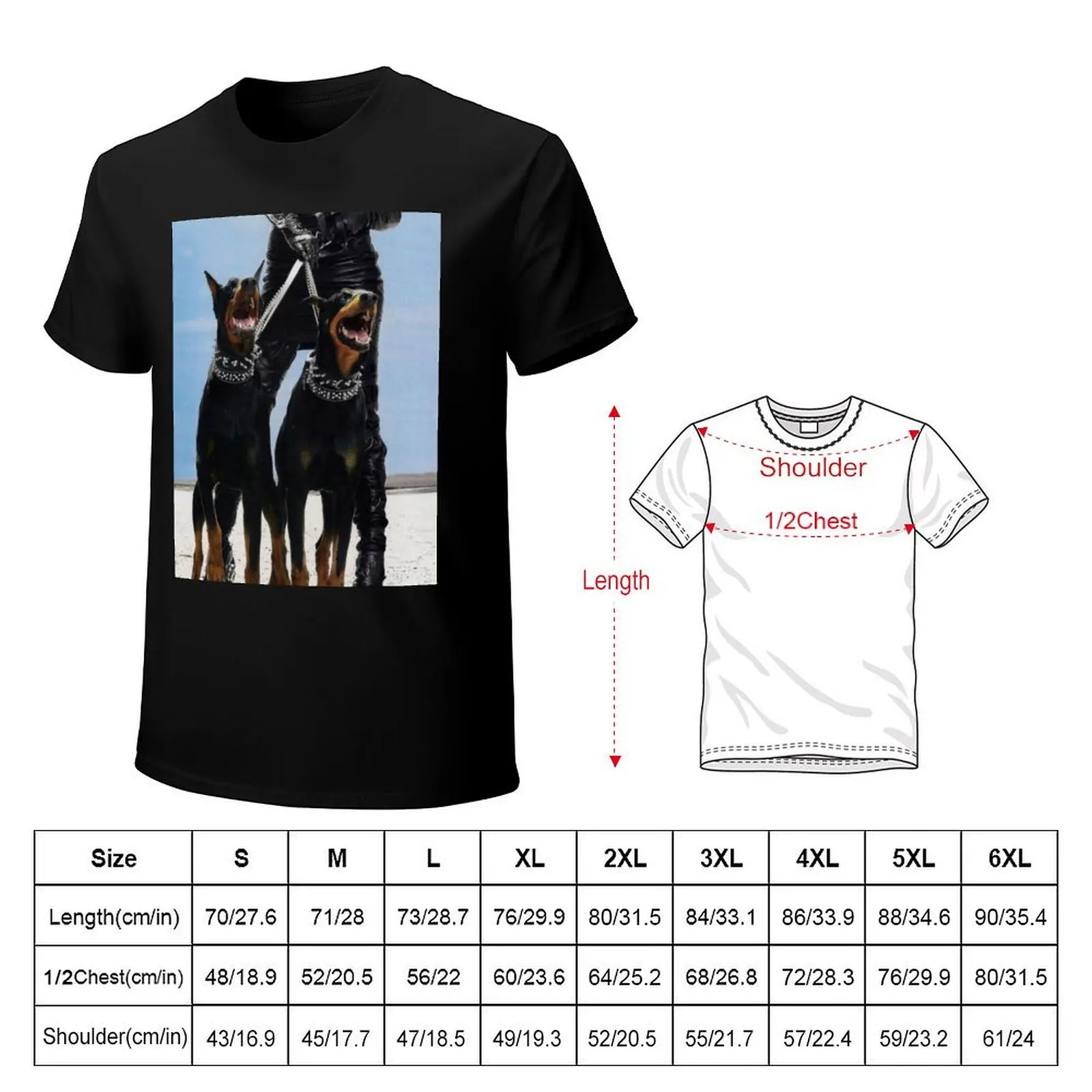 doberman T-Shirt anime vintage clothes t shirts for men