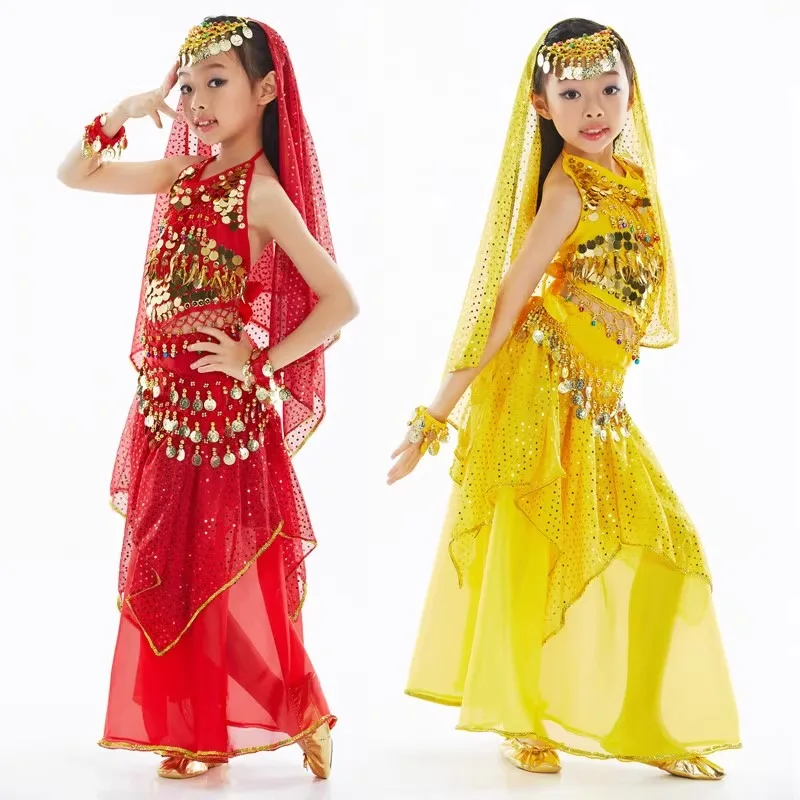 Customized New Children's Day Belly Dance Costume Performance Set Highlight Skirt