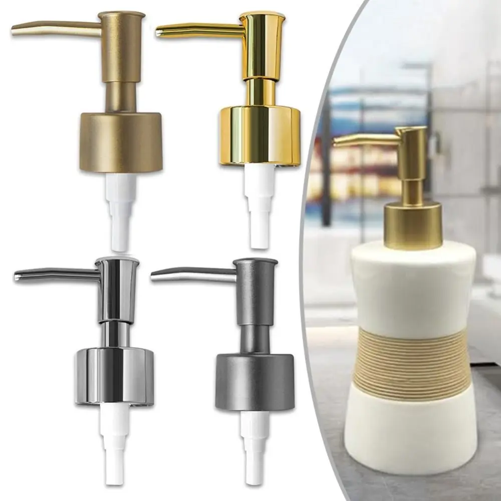 Fashion DIY Soap Pump Head Replaceable Reusable Liquid Lotion Dispenser Head Liquid Soap Dispenser