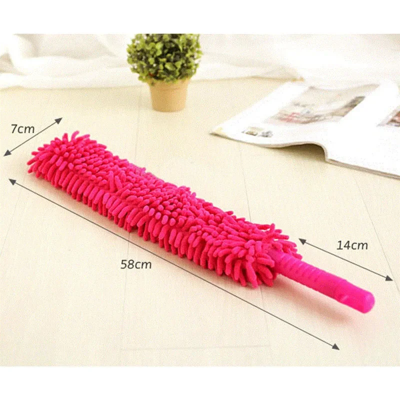 Buigbare Chenille Microfiber Duster Cleaner Handvat Flexibel Wasbaar Schoon het stof Meubilair voor plafondventilatoren Autoborstel