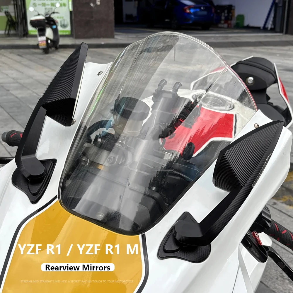 

Rearview mirror Motorcycle Accessories Rear View Mirrors LED Turn Signal For Yamaha YZF R1 M YZF-R1M 2020 2021 2023 2024 2025