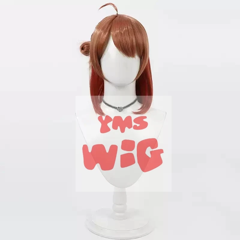 Anime Gakuen IDOLM@STER Hanami Ume Cosplay Wig Heat Resistant Synthetic Hair Halloween Party Role Play + Wig Cap