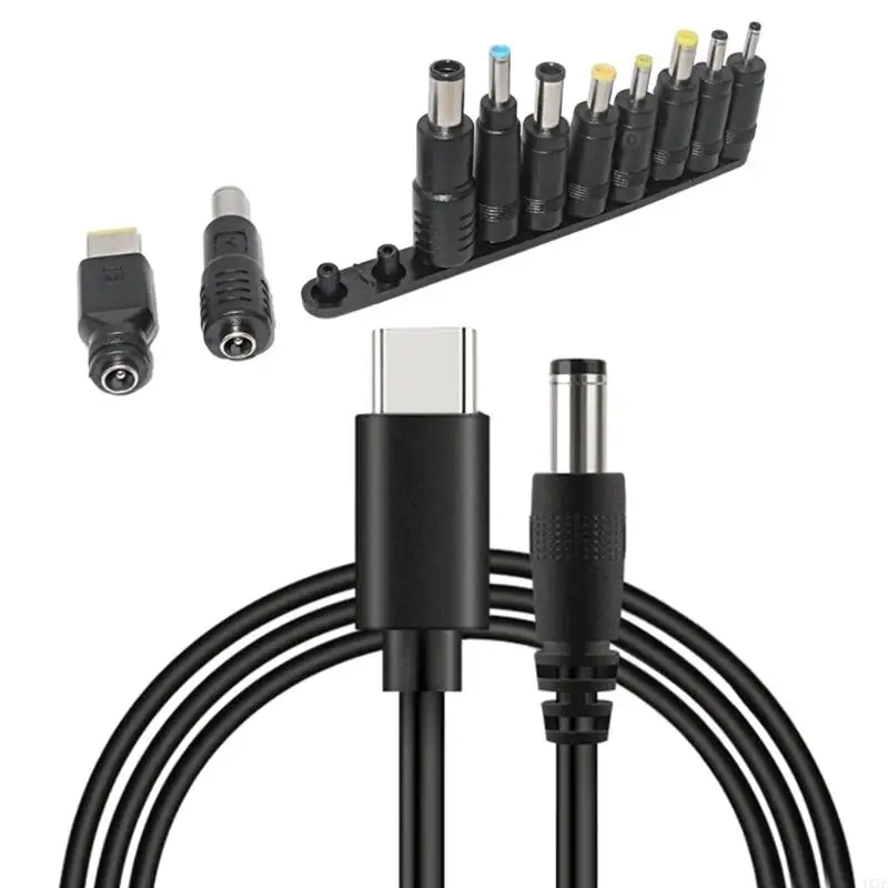 Convertidor toDC18.5-20V 4X7E USB C UsbC TypeC a DC5.5x2.5mm 3.5x1.35mm 4.0x1.7mm para altavoz enrutador