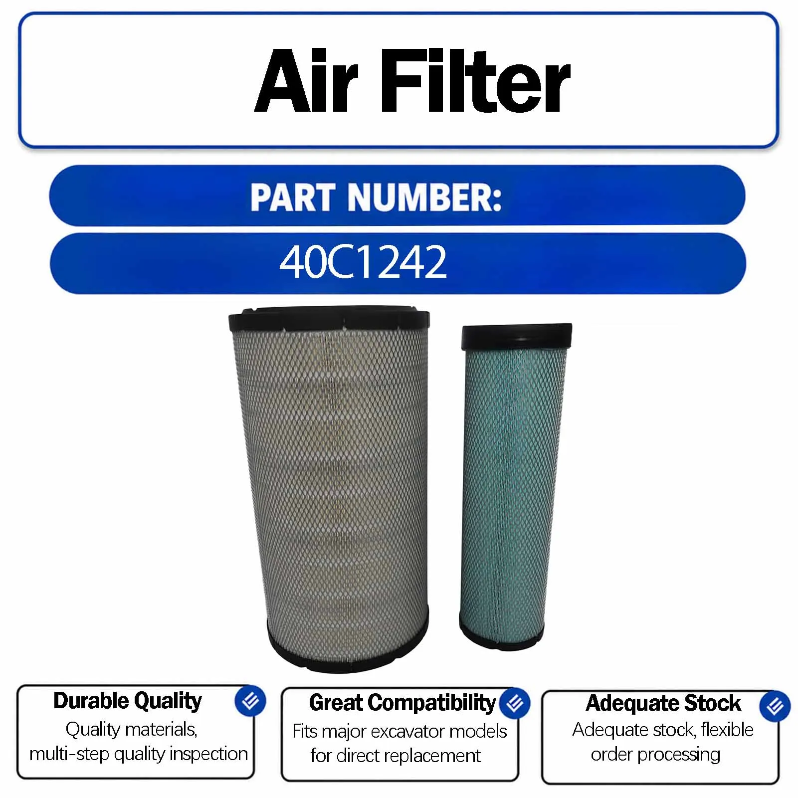 Air Filter 30627800005 For Sunward SWE385ES SWE500ES Crawler Excavators