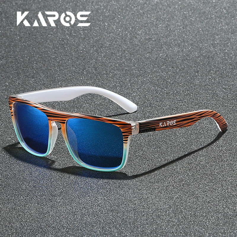 

KAROS Fishing Polarized Sunglasses Outdoor Sport Glasses Men Outdoor Cycling Bike UV400 Protective Hiking Goggles With Box