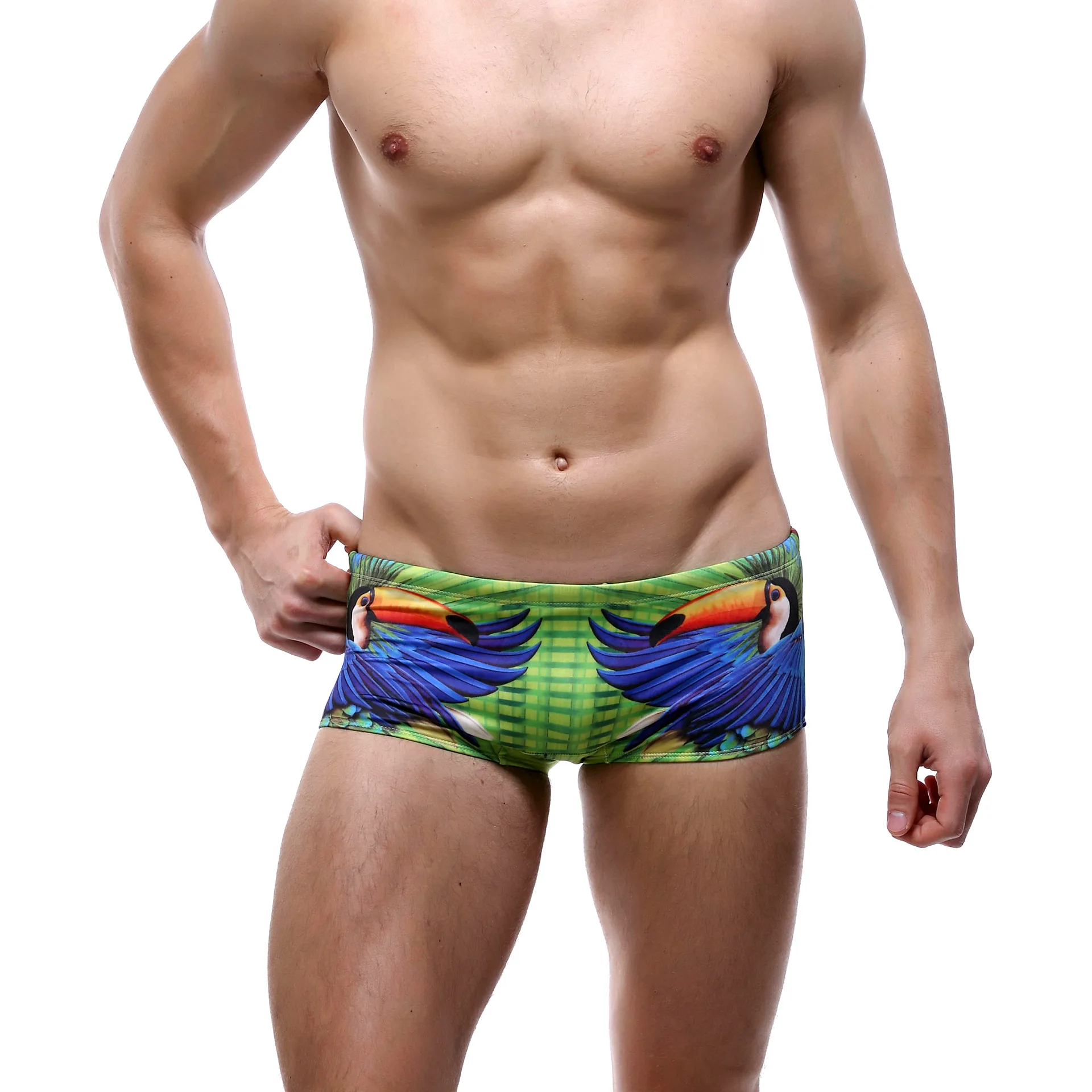 Seobean Swimwear Men Swimming Trunks Bikini Boxer Sexy Beach Sea Surfing Bathing Suit Wear Sport Shorts Man Swimsuit Swim Shorts