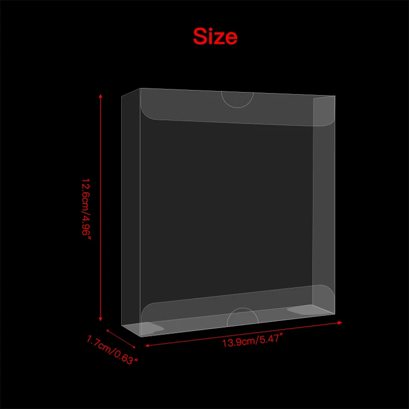 10 قطعة/مجموعة واقيات صندوق شفاف لـ NINTENDO 3DS لعبة مجموعة شفافة صندوق عرض صندوق تخزين صندوق حماية NTSC PET