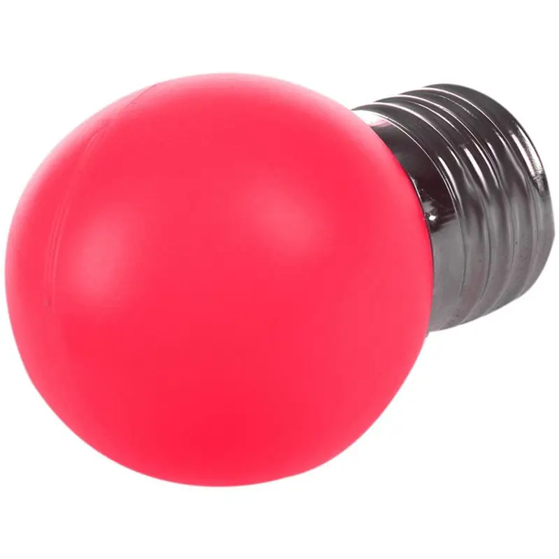 FAST-10X E27 LED Light Warm Red Bulb Plastic Bulb (0.5W Power, Red)