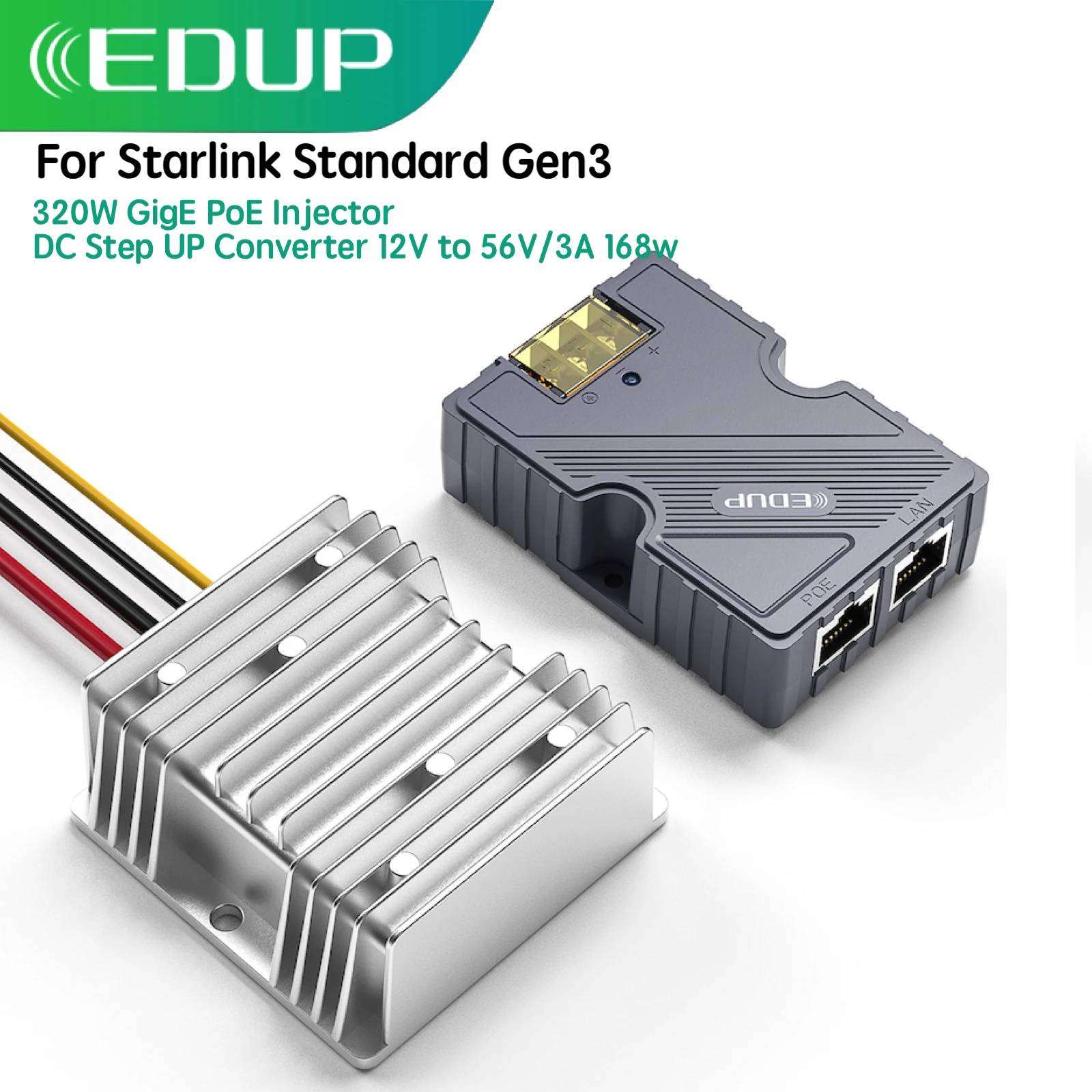 edup-sk9603gs-pro-starlink-320w-poe-injector-dc57v-power-adapter-surge-esd-protection-dc-converter-for-starlink-v3-dishy