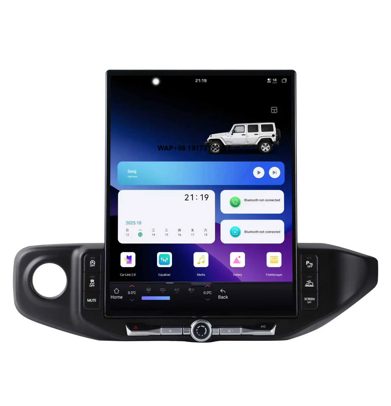 

16.2 Inch Car Dvd Player Android Radio Touch Screen Navigation Carplay for Wrangler 2018-2022