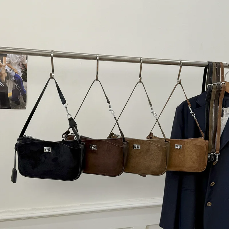 

2025 Women's Pure Color Underarm Bag, Large Capacity Multi-way Shoulder Crossbody Purse, Genuine Leather Tote for Work Commute