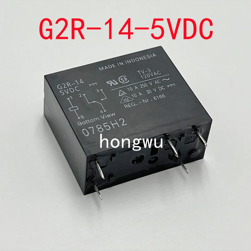 100% Original New 1PCS  G2R-14-5VDC  relay  10A 5pins